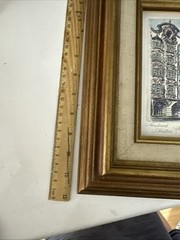 Innsbruck Austria Helbling Haus Original Watercolor Radier Framed