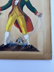 ANTIQUE WPA ERA PAINTING AMERICANA PORTRAIT HISTORY LISTED FAMOUS ALEXANDER