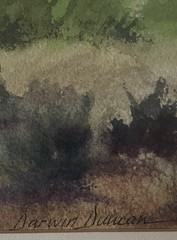 California Artist Darwin Duncan Original Watercolor Painting