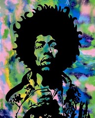 Jimi Original acrylic paintings on canvas hand painted Jimi Hendrix