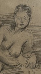 Raphael Soyer, Born 1899 Borisoglebsk,Russia,Died 1987 NewYork, “Reclining Girl”