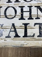 Who Is John Galt Original Wood Painting 9×13 Rustic Design Atlas Shrugged