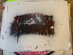 Painting art new Ody West “Couch sex”graffiti acrylic spray paint original 22×28