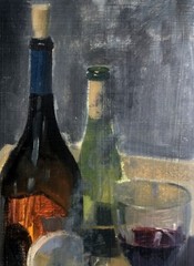 Cigars, Whiskey, and Vodka – Gift for Dad 20×16 in. Oil on panel HALL GROAT II