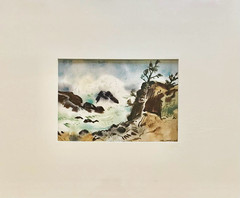 „Approaching Storm.“ Original Watercolor By Ohio Artist Carl Zimmerman