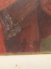 Alex de Andreis (1880-1929) Oil Painting Large Cavalier Portrait c 1920s