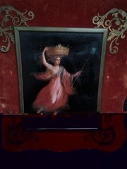 Pair 2 19th C Oil Painting Maiden Allegorical Angel Italian J Ambrosini KPM era