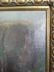 Antique Framed Oil on Canvas Painting Signed W.S Myles