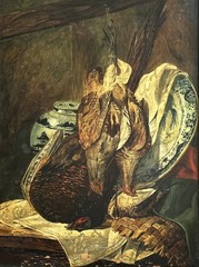 ANTQ British School Still Life With Game Birds O/C Signed M. E. Wood, Dated 1889