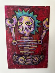 24×36 inch „Johnny Davis Abstract Acrylic on Canvas Painting – Original Artwork“