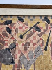 PAUL GRAY PAINTING JAZZ BLACK MUSICIANS AFRICAN AMERICAN ABSTRACT CUBISM CLUB