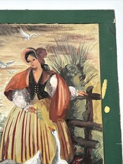 ANTIQUE WPA ERA PAINTING PORTRAIT FARM FARMERS FARMING LISTED FAMOUS ALEXANDER