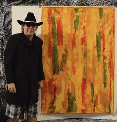 64”X44” Gerhard Richter style canvas ￼painting Acrylic,Abstract, Modern,X Large