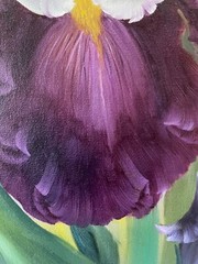 18 x 24 Original Oil Painting on Canvas….“Purple Iris“