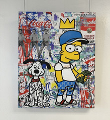Signed JOZZA Pop Art Graffiti Cartoon Comics Painting on Canvas, Gallery Wrap