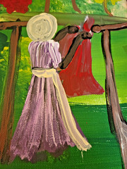 Geraldine Smith South Carolina Artist Original Folk African Art 20×16