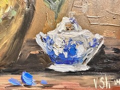 Hydrangea Painting Original Art Impasto Oil Flower Still Life MADE TO ORDER
