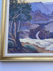 ANTIQUE LANDSCAPE PAINTING AMERICAN PLEIN AIR GRAND CANYON 1930’S RARE GARDNER