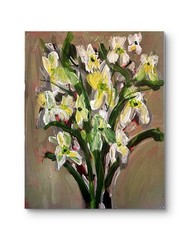 Original Wall Art Signed 11×14 Expressionism Painting Flowers