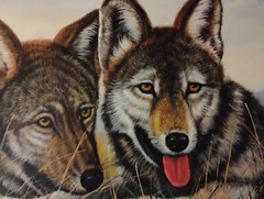 „Wolves“ by Watson 20×24 Wildlife Predator Original Oil/Canvas