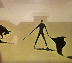 SALVADOR DALI STYLED SURREALISM MINIMALIST ORIGINAL ART VOUGHT BULLFIGHTER