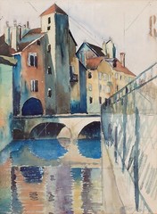 Le Pont Painting Painting by Albert Gleizes Reproduction