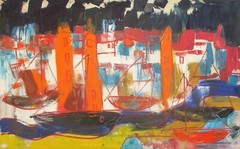XXL – art milling oil/LW 95×150 cm abstract art academy Stuttgart Düsseldorf