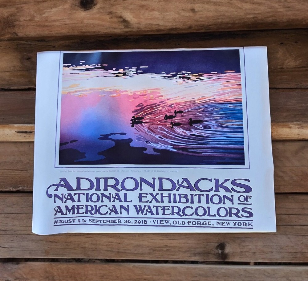 Adirondacks National Exhibition of American Watercolors Print 2018 28×22