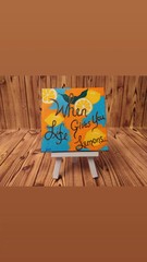 Original Mini Acrylic Painting On Canvas 4×4″ w/Stand