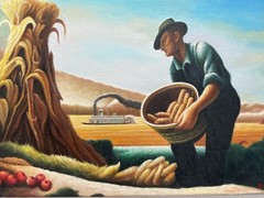Benton Painting – Farming Painting – Mid-West Art
