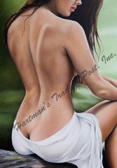 SPECTACULAR Original GINA MUXO RAMOS Oil titled SERENITY Realism Style SENSUAL