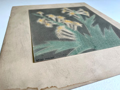 Antique Signed Hazel Frazee Textured Watercolor Painting