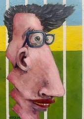 Man- 5×7 inch painting- artist Nick Mears