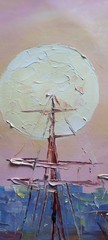 Painting by Lantigua Oil on Canvas Original Cuban Art „puerto“