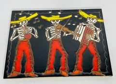 Deborah Duran-Geiger Hand Painted Ceramic Tile. signed. New Mexico USA. 8×6