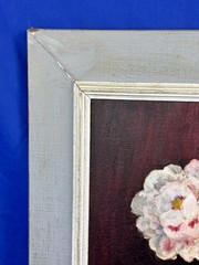 for rockme222 C.1965 Oil on Canvas Stretcher STILL LIFE 20×16 Hazel Wellington