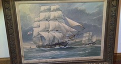 William Frederick Mitchell Naval / Merchant ship LITHO on CANVASS Ship Ocean