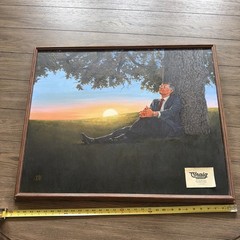 Impressionist Painting Craig Nelson Businessman In Suit Under Tree Commissioned