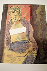 „Artist’s Self Portrait“ Mixed Media Pastel & Watercolor Gouache 12″x14″