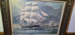 William Frederick Mitchell Naval / Merchant ship LITHO on CANVASS Ship Ocean