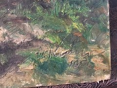 Unique Old OOAK Original 1956 Oil Painted Art On Board Ad Signed&Dated By Artist