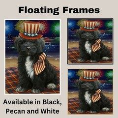 4th of July Fireworks Cockapoo Dog Canvas Print Patriotic Wall Art Gifts for Mom