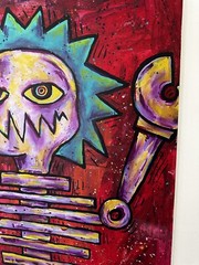 24×36 inch „Johnny Davis Abstract Acrylic on Canvas Painting – Original Artwork“