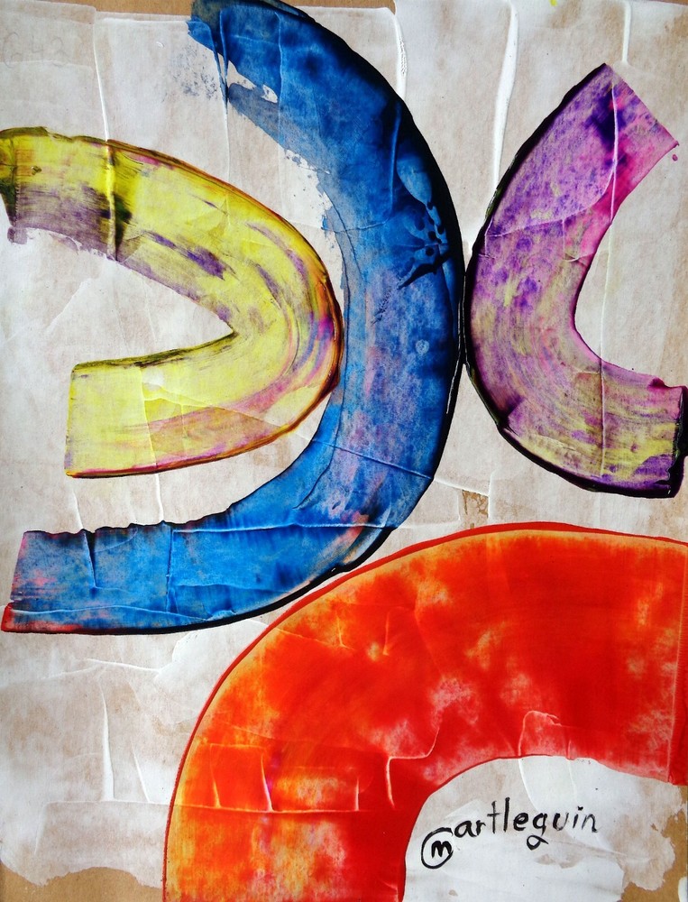 ABSTRACT ART ORIGINAL PAINTING WALL DECOR ART WALL MODERN ART HOME 11″ #643-2