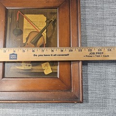 Vintage Franklin H. Redelius Still Print Lithograph Board 11″x12″ Wood Frame