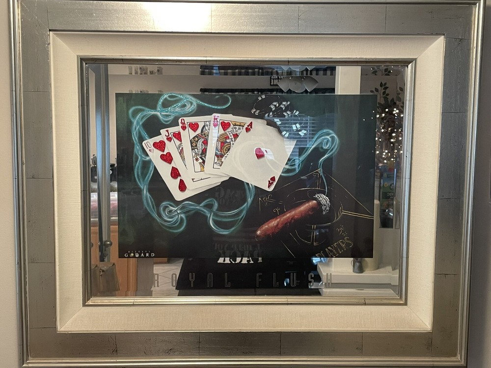 Royal Flush by Michael Goddard 19.5” X 12” in mirror/frame
