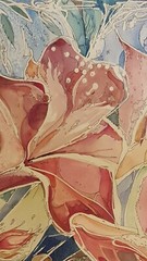 original watercolor painting „Flowers In My Dream“ by artist Marina Fay