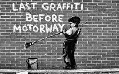 Street Art Print Poster Large photo graffiti boy painting Australia licensed