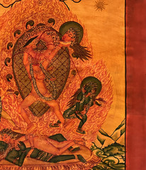 CHHINNAMASTA NEWARI PAUBHA THANGKA PAINTING OIL VARNISHED KALI TANTRA ART
