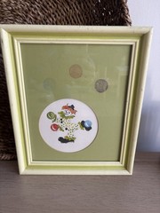 Vintage Clown Watercolor Set Carol Morrison Frame With Decorative Matting